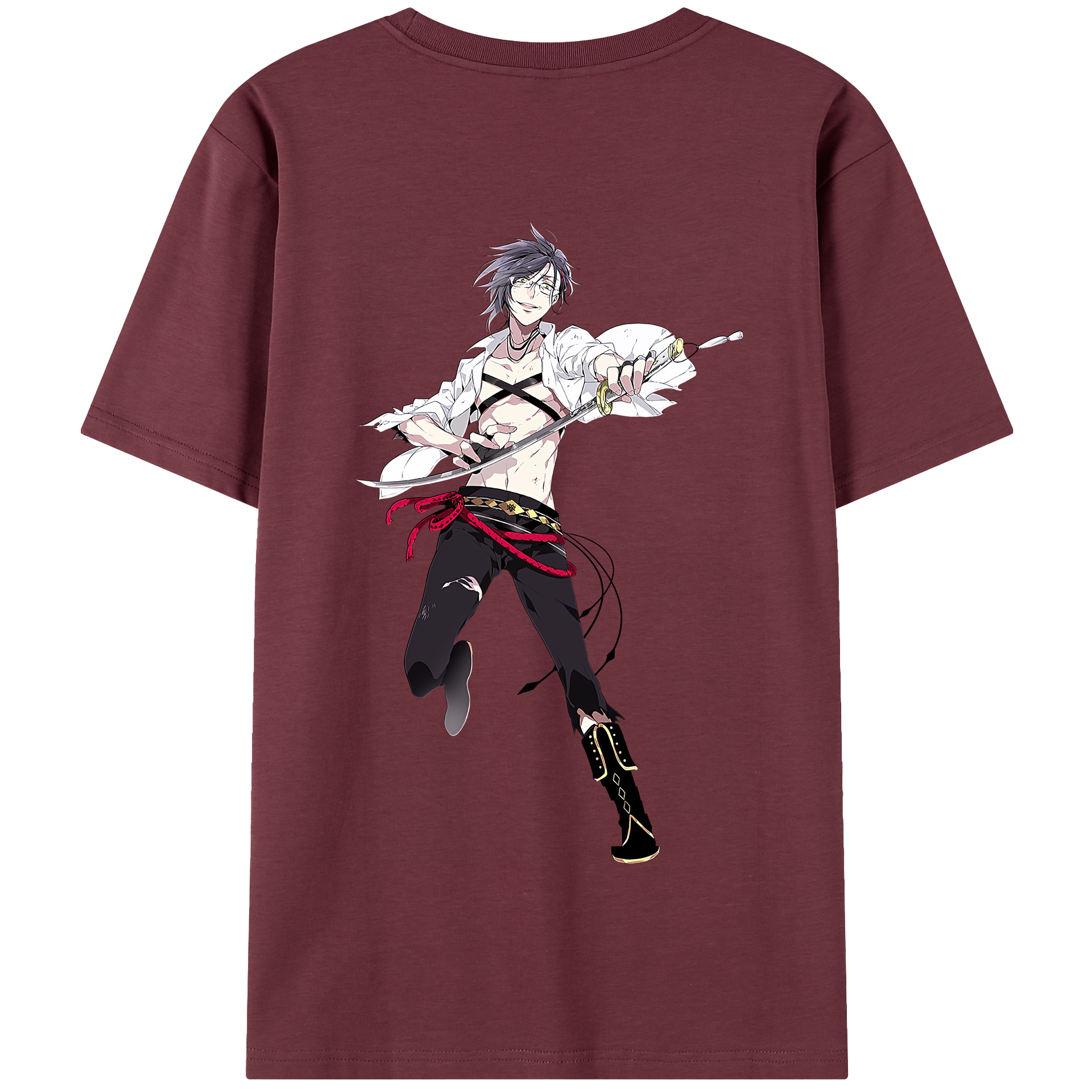 （画像用） 刀剣乱舞 Touken Ranbu 綿100％半袖Tシャツ（背面プリント）